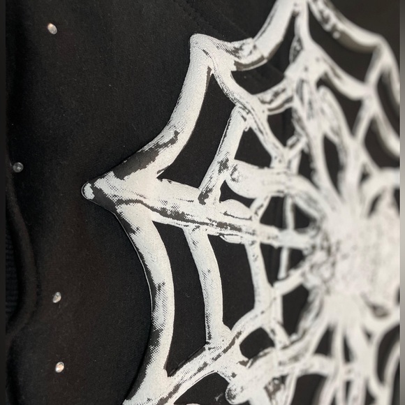 Black Spider Web Hoodie - Picture 3 of 3